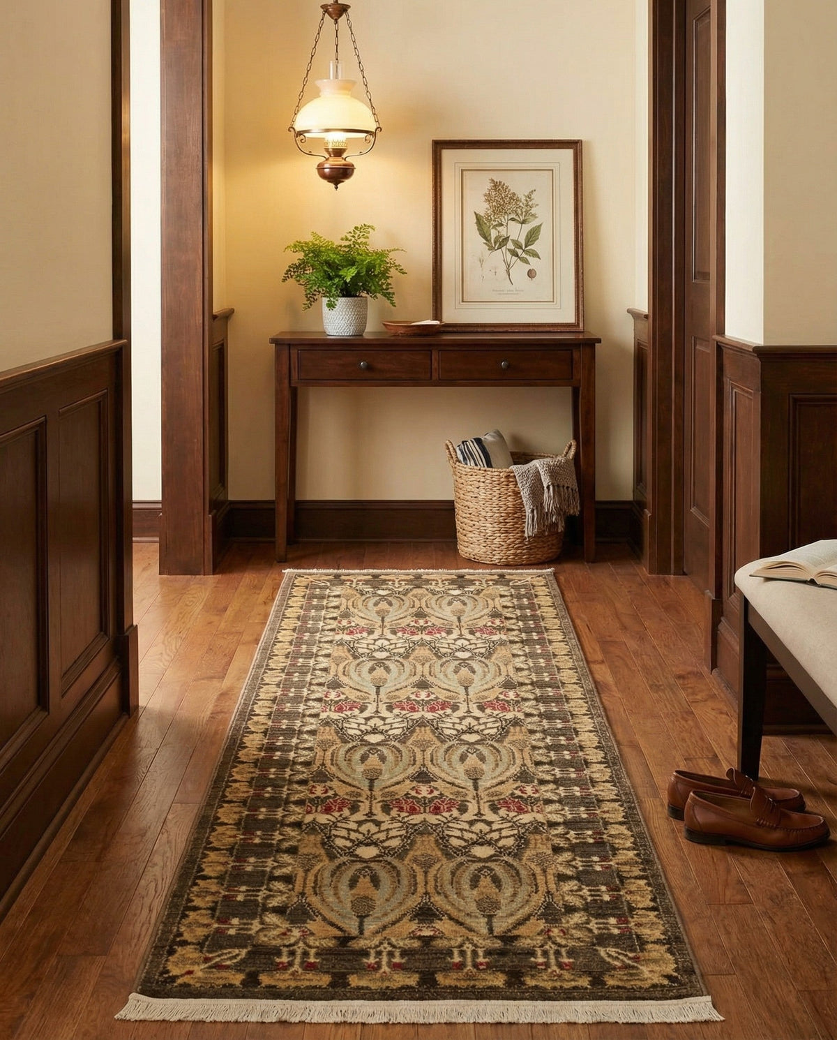 Chelsea Elegance Collection Area Rug -  Brompton (Brown) Runner Brown  lifestyle 88