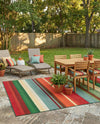 Urban Terrace Collection Area Rug -  Canopy Rectangle Multi  lifestyle 18