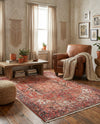 Bazaar Chic Collection Area Rug -  Essaouira Rectangle Rust Red  lifestyle 8