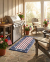 Cozy Mat Collection Area Rug -  Hideaway Rectangle Red and Blue  lifestyle 5