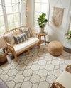 Trellis Mosaic Collection Area Rug - Arborville (Ivory) Rectangle Ivory  lifestyle 21
