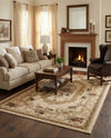 Versailles Elegance Collection Area Rug -  Louveciennes (Cream) Rectangle Cream  lifestyle 11