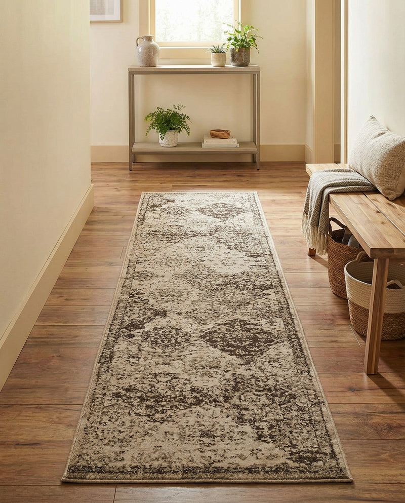 Gobi Sands Collection Area Rug -  Taklamakan Runner Beige  lifestyle 39