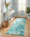Seaside Haven Rugs Collection Area Rug -  Seaside Runner Teal  lifestyle 61