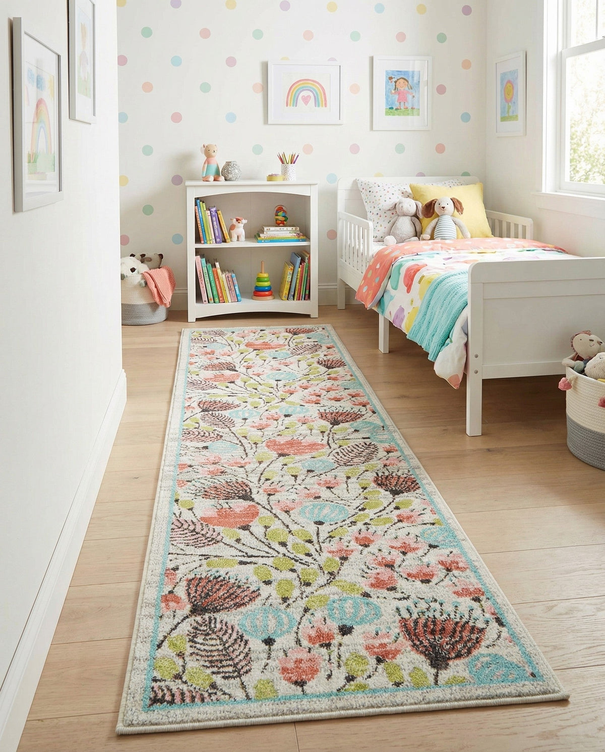 Wonder Tykes Collection Area Rug -  Fantasy Runner Ivory  lifestyle 71