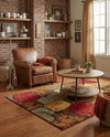 Bistro Lounge Collection Area Rug -  Cappuccino Rectangle Multi  lifestyle 6