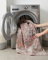 Vintage Memories Collection Area Rug - Echoes Square Beige pink  lifestyle 79