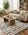 Sonoran Collection Area Rug - Montezuma Rectangle Charcoal  lifestyle 17
