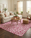 Savannah Escape Collection Area Rug -  Amazon (Magenta) Rectangle Magenta  lifestyle 4