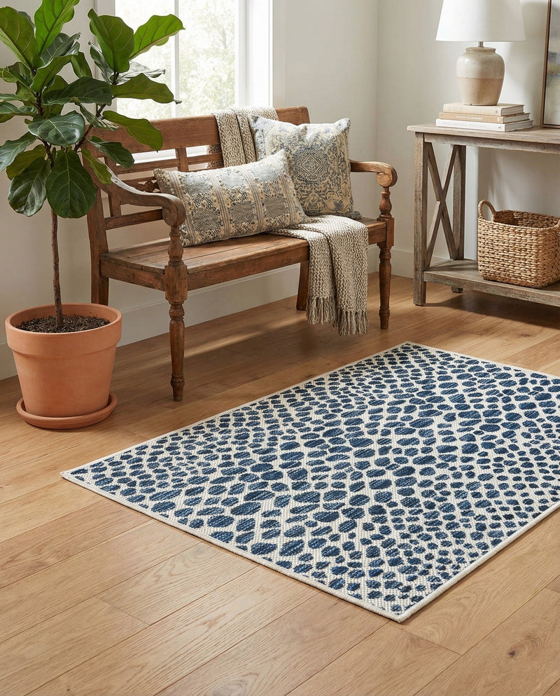 Urban Oasis Rugs Collection Area Rug -  Terrace (Blue) Rectangle Blue  lifestyle 27