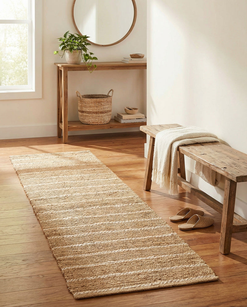 Sequoia Handwoven Jute Collection Area Rug - Briarwood Runner Natural  lifestyle 42