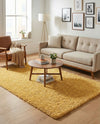 Alpine Plush Collection Area Rug - Verbier Rectangle Yellow  lifestyle 15