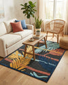 Caribbean Terrace Collection Area Rug - Antigua Rectangle Charcoal  lifestyle 7
