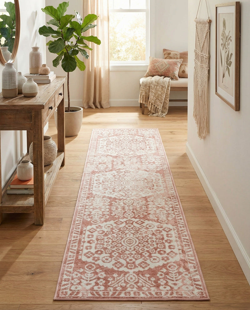 Cambridge Classics Collection Area Rug -  Pembroke (Pink) Runner Pink  lifestyle 74