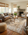 Patio Heritage Collection Area Rug -  Augusta (Natural) Rectangle Natural  lifestyle 30