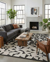 Urban Terrace Collection Area Rug -  Mercer Rectangle Black and White  lifestyle 5