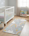 Wonder Tykes Collection Area Rug -  Pixel Runner Gray  lifestyle 68