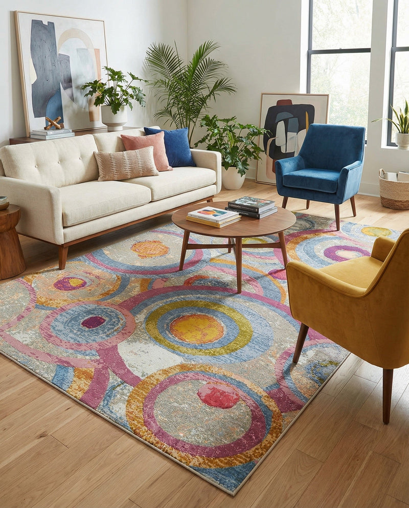 Urban Terrace Collection Area Rug -  Plaza Rectangle Multi  lifestyle 16