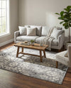 Riviera Elegance Collection Area Rug -  Vence Rectangle Dark Gray  lifestyle 29