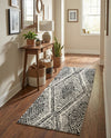 Marrakech Mosaic Collection Area Rug -  Medina Runner Black and White  lifestyle 37