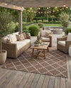 Savannah Pergola Collection Area Rug - Arbor (Brown) Rectangle Brown  lifestyle 16