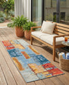 Urban Terrace Collection Area Rug -  Arbour Runner Multi  lifestyle 59