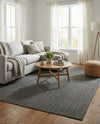 Seaside Serenity Collection Area Rug - Veranda (Black) Rectangle Black  lifestyle 9