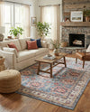Heritage Elegance Collection Area Rug -  Neuschwanstein Rectangle Light Blue  lifestyle 10