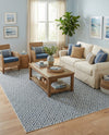 Urban Oasis Rugs Collection Area Rug -  Rooftop (Blue) Rectangle Blue  lifestyle 21