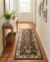 Isfahan Elegance Collection Area Rug - Naghsh-e Jahan (Brown) Runner Brown  lifestyle 38
