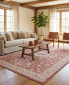 Tribal Terrace Treasures Collection Area Rug -  Incan Isle (Rust Red) Rectangle Rust Red  lifestyle 16