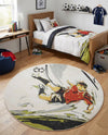 Wonder Tykes Collection Area Rug -  Mirage Round Gray  lifestyle 44