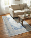 Savannah Series Collection Area Rug -  Augusta (Sky blue) Rectangle Sky blue  lifestyle 15