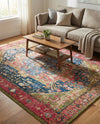 Patio Heritage Collection Area Rug -  Sanctuary Rectangle Multi  lifestyle 48