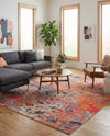 Colorburst Oasis Collection Area Rug -  Prism Square Multi  lifestyle 64