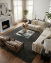 Majestic Manor Collection Area Rug - Versailles (Slate) Rectangle Slate  lifestyle 23