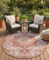 Urban Oasis Rugs Collection Area Rug -  Penthouse (Rust Red) Oval Rust Red  lifestyle 58