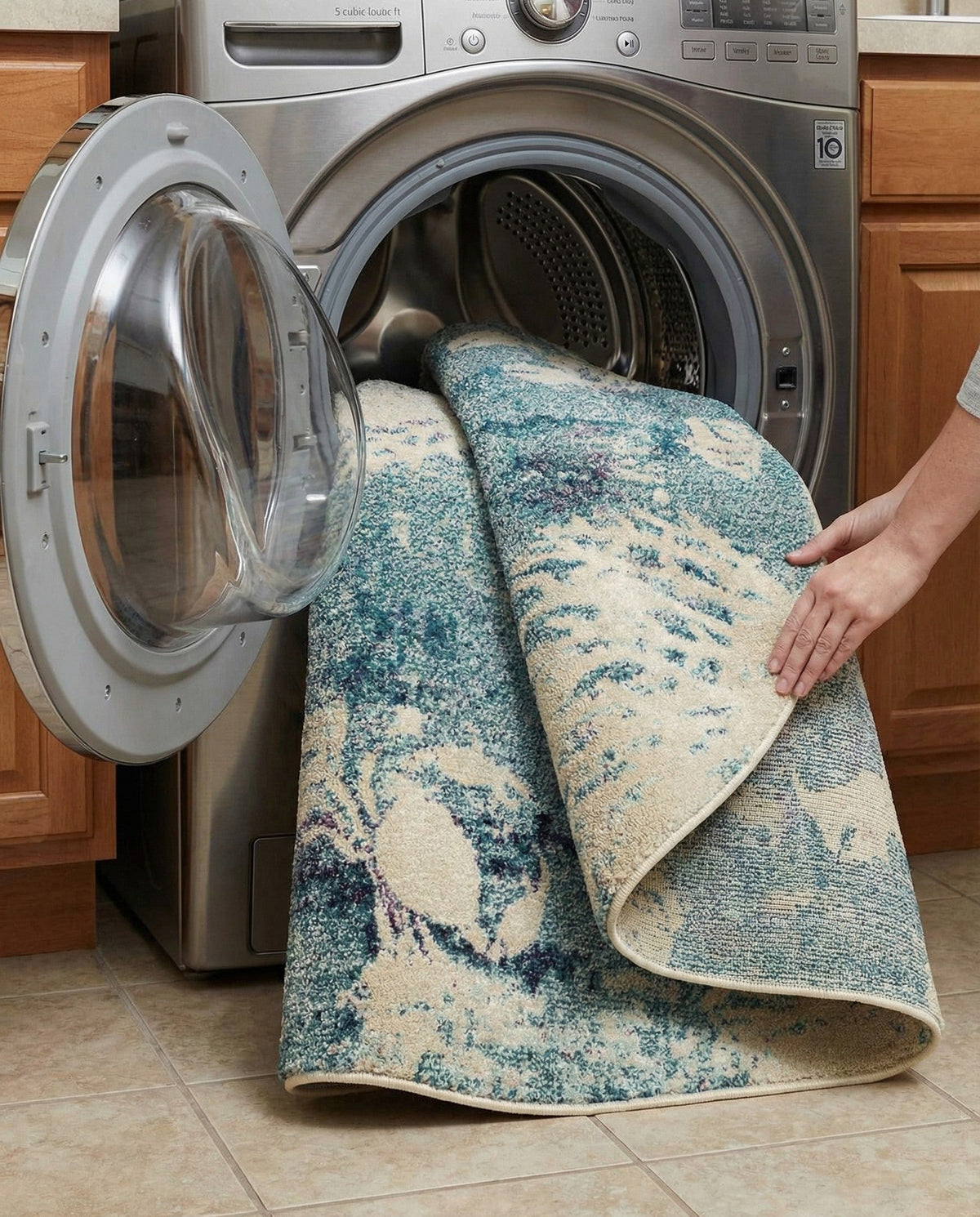Sorrento Shores Collection Area Rug -  Vico Round Light Blue  lifestyle 147