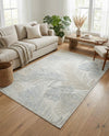 Seaside Blooms Collection Area Rug -  Tranquil Rectangle Gray  lifestyle 11