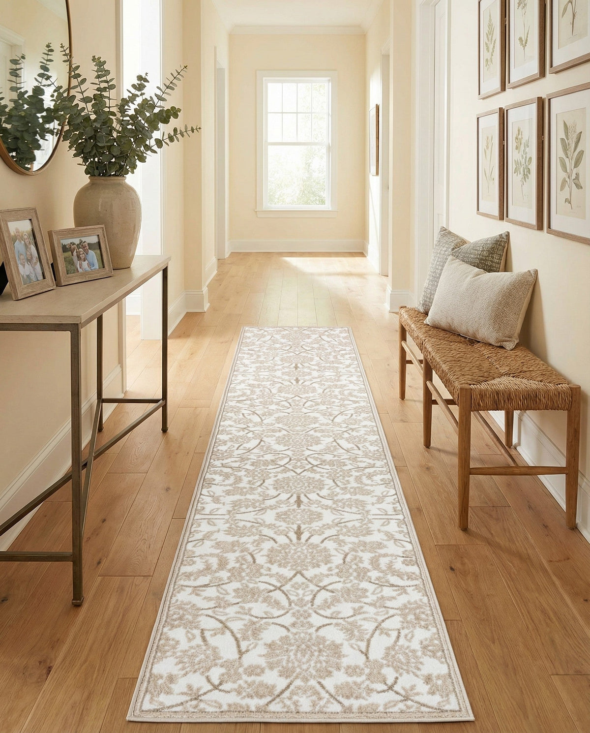 Andes Summit Collection Area Rug -  Chimborazo Runner Snow White  lifestyle 141
