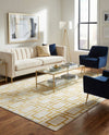Hollywood Luxe Collection Area Rug -  Beverly (White Gold) Rectangle White Gold  lifestyle 15