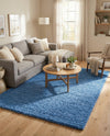 Plush Oasis Collection Area Rug - Serenity (Periwinkle Blue) Rectangle Periwinkle Blue  lifestyle 15