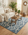 Coastal Terrace Collection Area Rug -  Tidepool Rectangle Blue  lifestyle 8