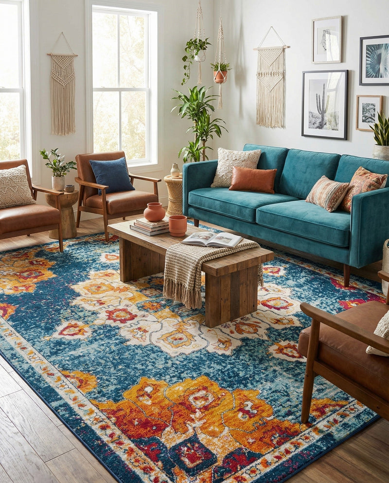 Beverly Grove Collection Area Rug - Melrose (Multi) Rectangle Multi  lifestyle 8