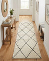 Zouina Berber Wool Collection Area Rug - Atlas Runner Ivory and Black  lifestyle 31