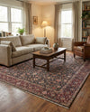 Bazaar Chic Collection Area Rug -  Tangier Rectangle Navy Blue  lifestyle 16