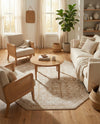 Cambridge Classics Collection Area Rug - Trinity (Beige) Octagon Beige  lifestyle 57