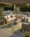 Urban Terrace Collection Area Rug -  Chelsea (Green) Rectangle Green  lifestyle 16