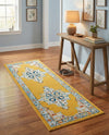 Beverly Grove Collection Area Rug -  Fairfax (Yellow) Runner Yellow  lifestyle 80