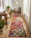 Trellis Mosaic Collection Area Rug -  Pergolatown (Multi) Runner Multi  lifestyle 70